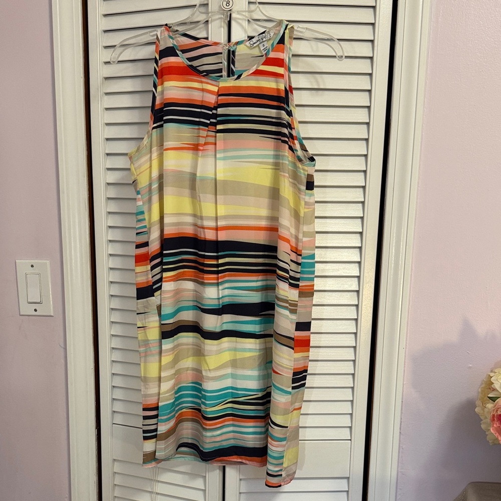 Speechless Colorful Striped Mini Dress